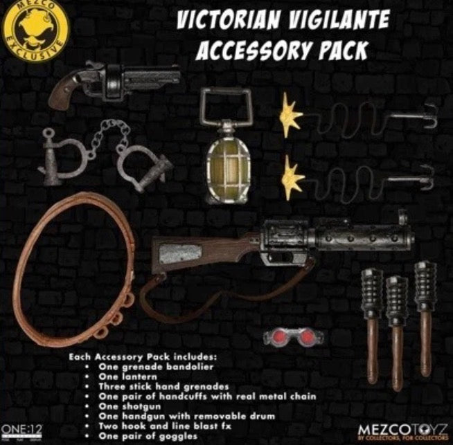 Mezco Batman Gotham by gaslight +vigilante pack (incomplete) (Used)