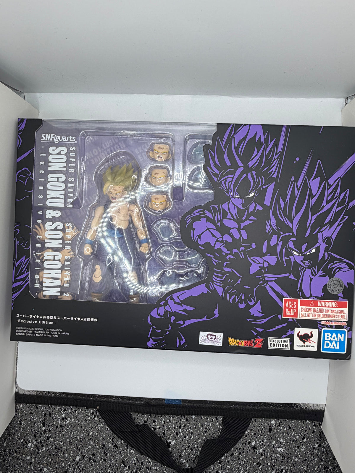 S.H.Figuarts Event Exclusive Gohan ss2 and Ghost Goku (USED)