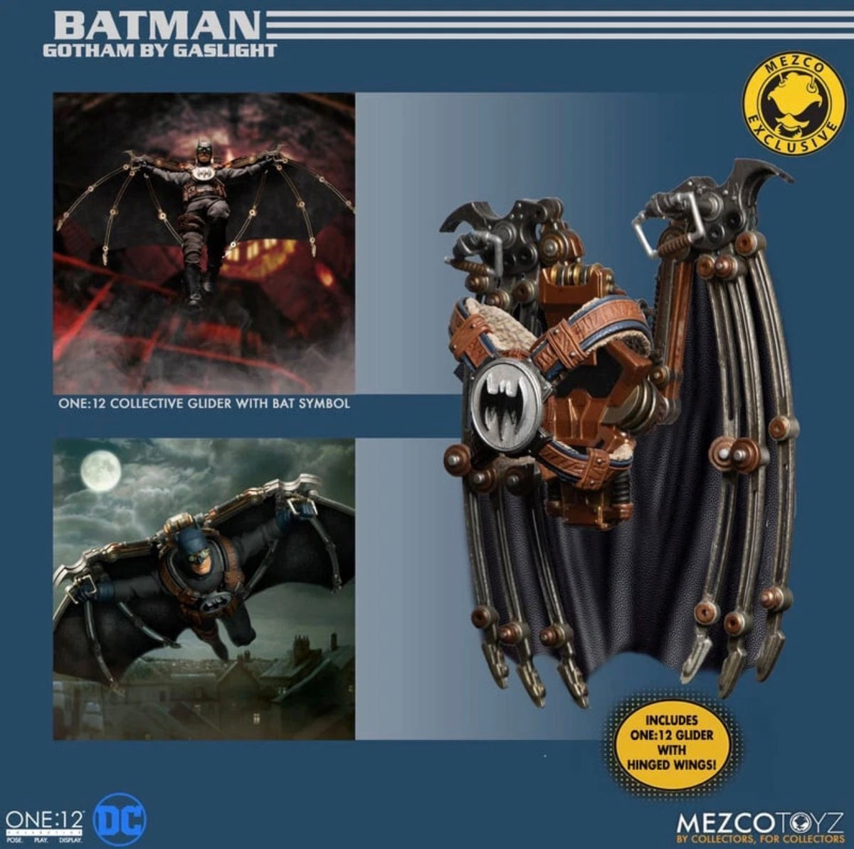 Mezco Batman Gotham by gaslight +vigilante pack (incomplete) (Used)